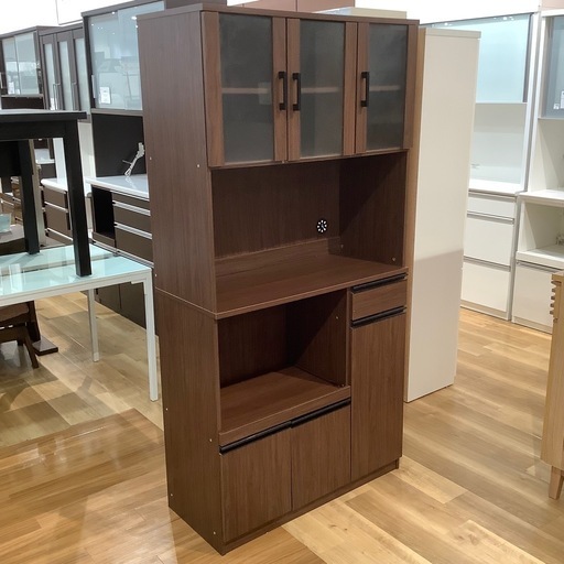 【トレファク神戸南店】ニトリ レンジボード 3枚扉【取りに来られる方限定】