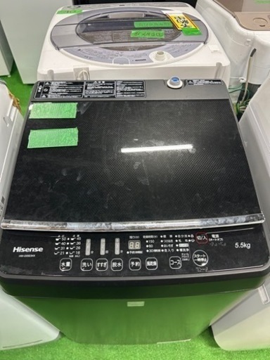 早い者勝ち大セール‼️‼️＋ご来店時、ガン×2お値引き‼️Hisense(ハイセンス) 2018年製 5.5kg 洗濯機