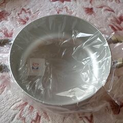 ◆両手鍋　２６ｃｍ　５．５Ｌ　厚板アルマイト加工　アルミニウム　シャディ　未使用保管品◆の画像