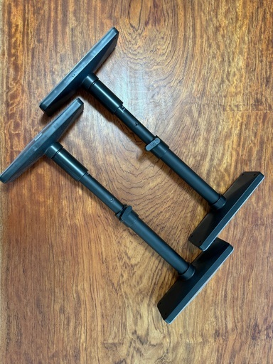 家具転倒防止ポール S マットブラック 取付高さ35~50cm 耐圧200kg UEQ-35K 平安伸銅工業