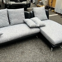 (ジS-51)SALE‼️￥11000(税込) ３人掛けカウチソファ　グレー