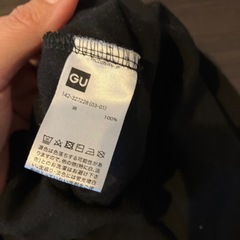 GU ジーユー カットソー 160サイズ ブラック 黒の画像