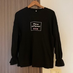 GU ジーユー カットソー 160サイズ ブラック 黒