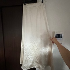 シルクのロングドレス、一度着用