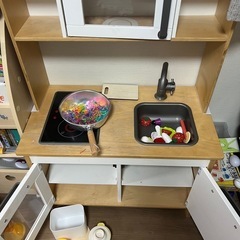おもちゃ付き　IKEA キッチン おままごと　