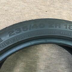【更に値下げ！】【中古】235/40R18 2本 コンチネンタル　2018年製造の画像