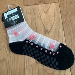 涼しいシースルーソックス23-25cmの画像