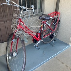 自転車　パンクしてます