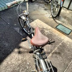 折りたたみ自転車 後輪パンク中