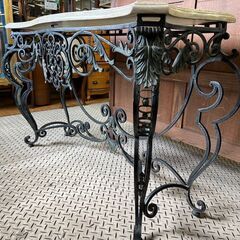 商談中【愛品館八千代店】THEODORE ALEXANDER（セオドアアレキサンダー）メートランドスミス　大理石　アイアン　コンソールの画像