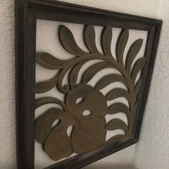 【お取引中】手作りボタニカルデザイン　木枠、装飾品の画像