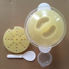 HARIO 耐熱ガラス レンジ釜 180ml (1合) レンジで10分でご飯が炊ける!!の画像