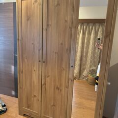格安！IKEA 鏡付きワードローブ