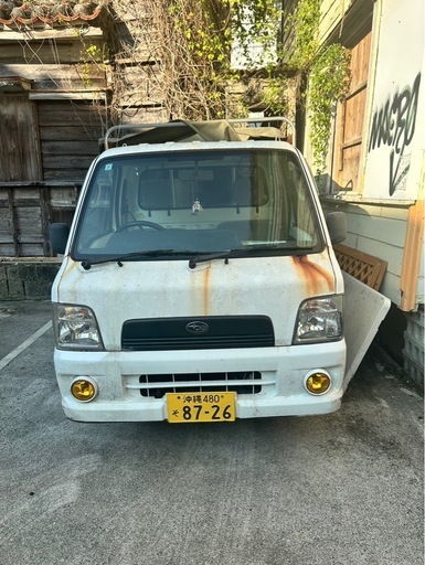 スバル軽トラ、車、4WD、マニュアル車