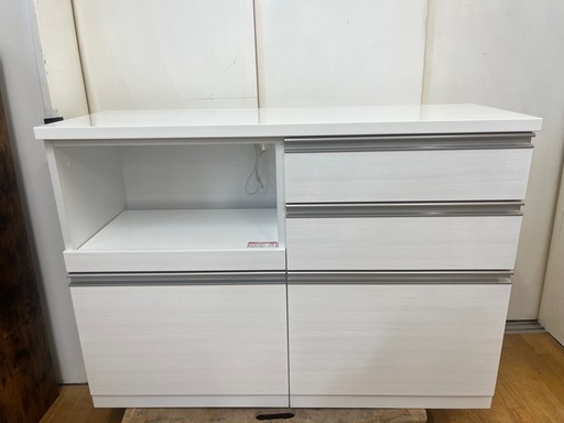 N708★ニトリ製★キッチンカウンター★キッチンボード★ブルーモーション機能付き★幅1200mm