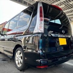 フリップダウンモニター付き☆走行 9万キロ台☆月々1.2万円〜分割払い可❗️車検2年付き！大人気☆日産 セレナ ハイウェイスター☆8人乗り☆☆ナビ☆走行中DVD見れます☆ETC☆バックカメラ☆ドラレコ付きのフル装備☆両側電動スライドドア☆クルーズコントロール搭載☆ウィンカーミラー☆フル装備☆車内広々三列シート‼️の画像