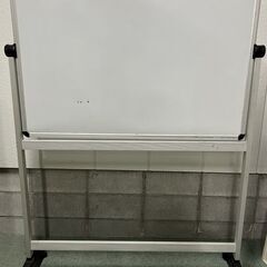 ホワイトボード 両面 キャスター付 幅130cm×奥行50cm×...