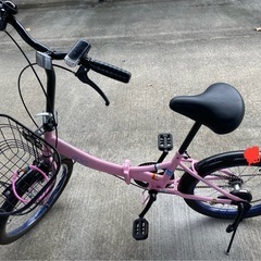 自転車 折りたたみ ピンク