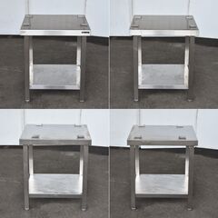 【7/25中直】≪zyt1571ジ≫ マルゼン オーブン架台 幅58.5cm 奥行60cm 現状品 スチーム台/コンロ台/置台/ステンレス作業台/設備/中古厨房機器/宮城県仙台市 60714-06の画像