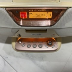 【お渡し先が決まりしました】Panasonic　CD MD ラジオ　プレイヤー　無料　一部ジャンクの画像