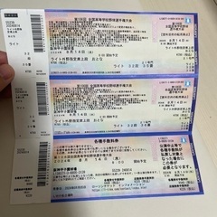 8/14 第106回全国高校野球選手権大会チケット(２枚)