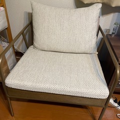 2020年購入 ミツヨシ　ひとり掛けローソファの画像