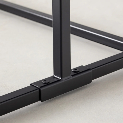 KANADEMONO シンプル アイアン ハンガーラック　Black　W90 KANADEMONOが提案する「見せる収納」。アイアンコレクションから