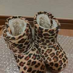 子ども用靴 ヒョウ柄 14cm(使用品)の画像