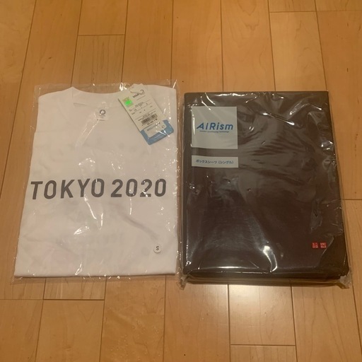 新品 ユニクロ BOXシーツ ＋ オリンピックTシャツ  ￥6,490 → ￥2,800