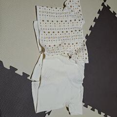 キルト生地　コンビ2枚、短肌着2枚セットの画像