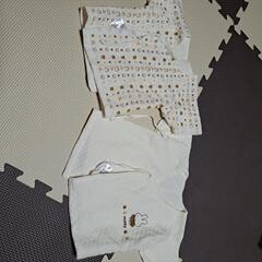 キルト生地　コンビ2枚、短肌着2枚セットの画像