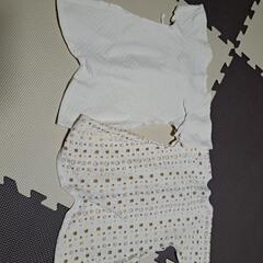 キルト生地　コンビ2枚、短肌着2枚セットの画像