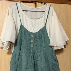 値下げしました！ハッピーマリリン大きいサイズワンピース、Tシャツセット