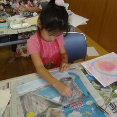 こども夏休み　ポスター描き
