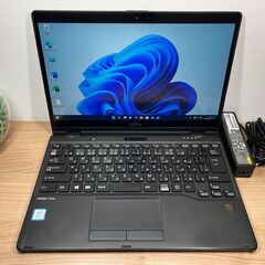 タッチパネル・LTE〉0732 富士通 LIFEBOOK U939X/A  i5 ８GB / SSD 256GB 第8世代 Windows11 Office 軽量