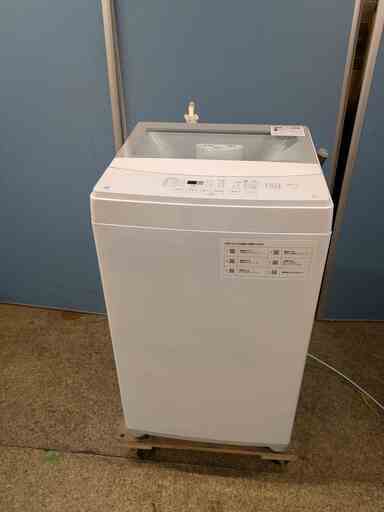 ☆ニトリ 全自動電機洗濯機 6.0kg 2022年製 NTR60 シンプル 中が見えるガラス蓋 1人暮らし約4日分のまとめ洗い