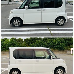 ダイハツ　タントカスタム★ファミリー、業務に。色も力もカッコ良いい。。の画像