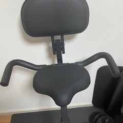 STEADY フィットネスバイク 【 Designed in Japan 独自開発の非接触式airホイール®︎ / 静音/専用モニター (心拍数/距離/カロリー/スピード) 折りたたみ 】ST120 タブレットホルダー 背もたれありの画像