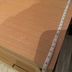 テレビ台　ベージュ　棚　収納ありの画像