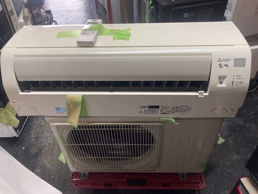 ☆中古￥25,800！MITSUBISHI　6畳用2.2kwルームエアコン　家電　MSZ-GE2219-W型　2019年製　【BH049】