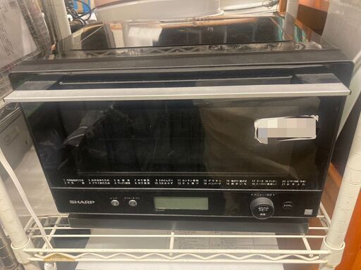 ☆中古￥14,800！【店長おすすめ！】SHARP　電子レンジ　家電　RE-WFE7-KK型　2019年製　【BH052】