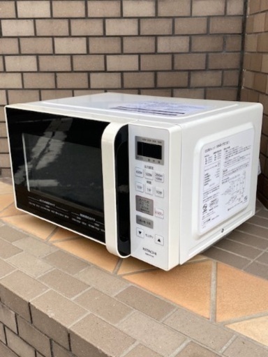 日立 HITACHI 電子レンジ 600W 2018年製 ☆庫内フラット HMR-FR181 動作確認済 キッチン 食卓 電子レンジ