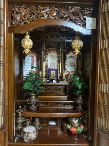 お仏壇 と一式セット付き　魂抜き済