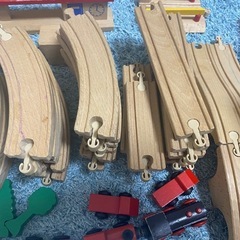 【新幹線•木の箱付】　木の線路セットの画像