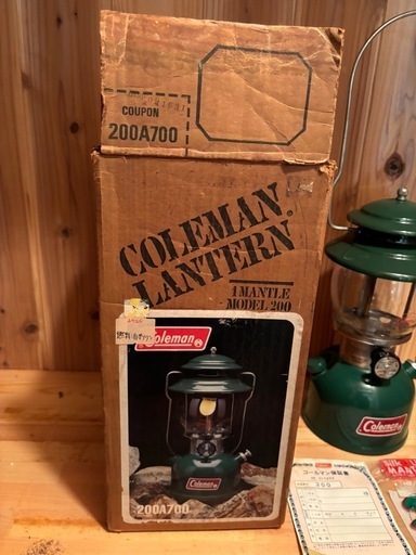 新品未使用コールマンビンテージランタン200A（緑）