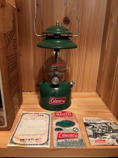 新品未使用コールマンビンテージランタン200A（緑）