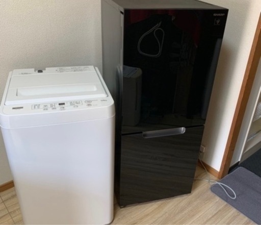 冷蔵庫　洗濯機　セット　9月上旬