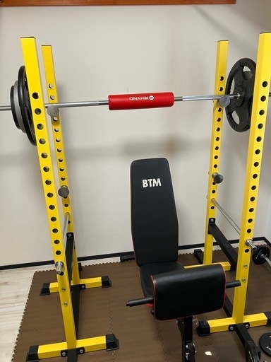 ※追記あり　ホームジムセット　（パワーラック、ベンチ台等）