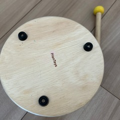 【受け取り8/13まで】木製太鼓　おもちゃの画像