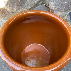 久松窯　8号　蓋付き　大壺　美品　漬物　梅干し　味噌作りの画像